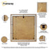 Swept Style Square Walnut Picture Frame Wall D?cor Photo Frame With White Mount