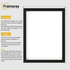 Flat Black Picture Photo Frame Wall Art Poster Frame