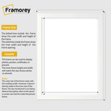 Flat White Picture Photo Frame Wall Art Poster Frame