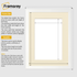 Flat White Picture Frame Wall Art Poster Frame With Ivory Mount