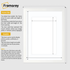 Flat White Picture Photo Frame Wall Art Poster Frame With White Mount