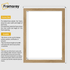 Flat Oak Picture Photo Frame Wall Art Poster Frame