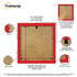 Square Size Red Picture Frame Wall Décor Frames