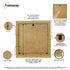 Square Size Gold Picture Frame With Black Mount