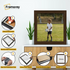 Square Size Walnut Picture Frame Wall Art Frames