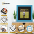Square Blue Picture Frame with Black mount Wall Art Photo Frames