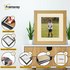 Square Size Pine Picture Frame With Ivory Mount