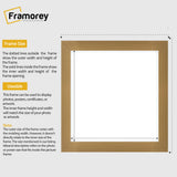 Square Size Beech Picture Frame Wall Decor Frames