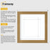 Square Size Beech Picture Frame With White Mount