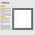 Square Dark Grey Picture Frame With White Mount