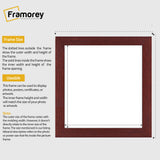 Square Size Mahogany Picture Frame Photo Frames