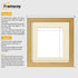 Square Size Pine Picture Frame With Ivory Mount