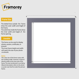Square Size Purple Picture Frame Wall Decor Frames