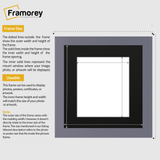 Square Size Purple Picture Frame With Black Mount