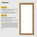 Panoramic Size Beech Picture Frames Wall Decor Frame