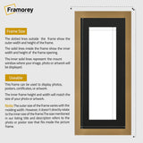 Panoramic Beech Picture Frame With Black Mount Wall Decor Frame