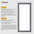 Panoramic Dark Grey Picture Frame With White Mount