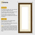 Panoramic Dark Oak Picture Frame With Ivory Mount Wall Decor Frame