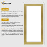 Panoramic Size Gold Picture Frames Wall Art Frame