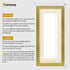 Panoramic Gold Picture Frame With Ivory Mount Wall Decor Frame