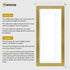 Panoramic Gold Picture Frame With White Mount Wall Decor Frame