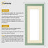 Panoramic Green Picture Frame With Ivory Mount Wall Decor Frame