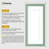 Panoramic Green Picture Frame With White Mount Wall Decor Frame