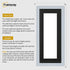 Panoramic Light Grey Picture Frame With Black Mount Wall Decor Frame