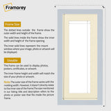 Panoramic Light Grey Picture Frame With Ivory Mount Wall Decor Frame