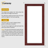 Panoramic Size Mahogany Picture Frames Wall Art Frame
