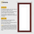 Panoramic Mahogany Picture Frame With White Mount Wall Decor Frame