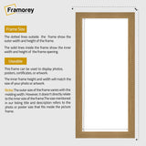 Panoramic Size Oak Picture Frames Wall Art Frame