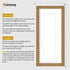 Panoramic Oak Picture Frame With White Mount Wall Decor Frame
