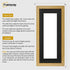 Panoramic Pine Picture Frame With Black Mount Wall Decor Frame