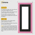 Panoramic Pink Picture Frame With Black Mount Wall Decor Frame