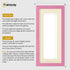 Panoramic Pink Picture Frame With Ivory Mount Wall Decor Frame
