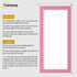 Panoramic Pink Picture Frame With White Mount Wall Decor Frame