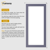Panoramic Size Purple Picture Frames Wall Decor Frame