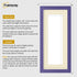 Panoramic Purple Picture Frame With Ivory Mount Wall Decor Frame