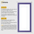 Panoramic Purple Picture Frame With White Mount