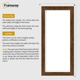 Panoramic Size Rustic Oak Picture Frames Wall Decor Frame