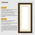 Panoramic Walnut Picture Frame With Ivory Mount Wall Decor Frame