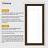 Panoramic Walnut Picture Frame With White Mount