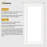 Panoramic Size White Picture Frames Wall Art Frame
