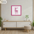 Square Size Thin Matt Pink Picture Frame Poster Frames