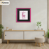Square Size Pink Thin Matt Picture Frames With Black Mount