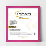 Square Size Thin Matt Pink Picture Frame Poster Frames