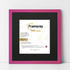 Square Size Pink Thin Matt Picture Frames With Black Mount