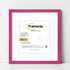 Square Size Thin Matt Pink Picture Frames With White Mount