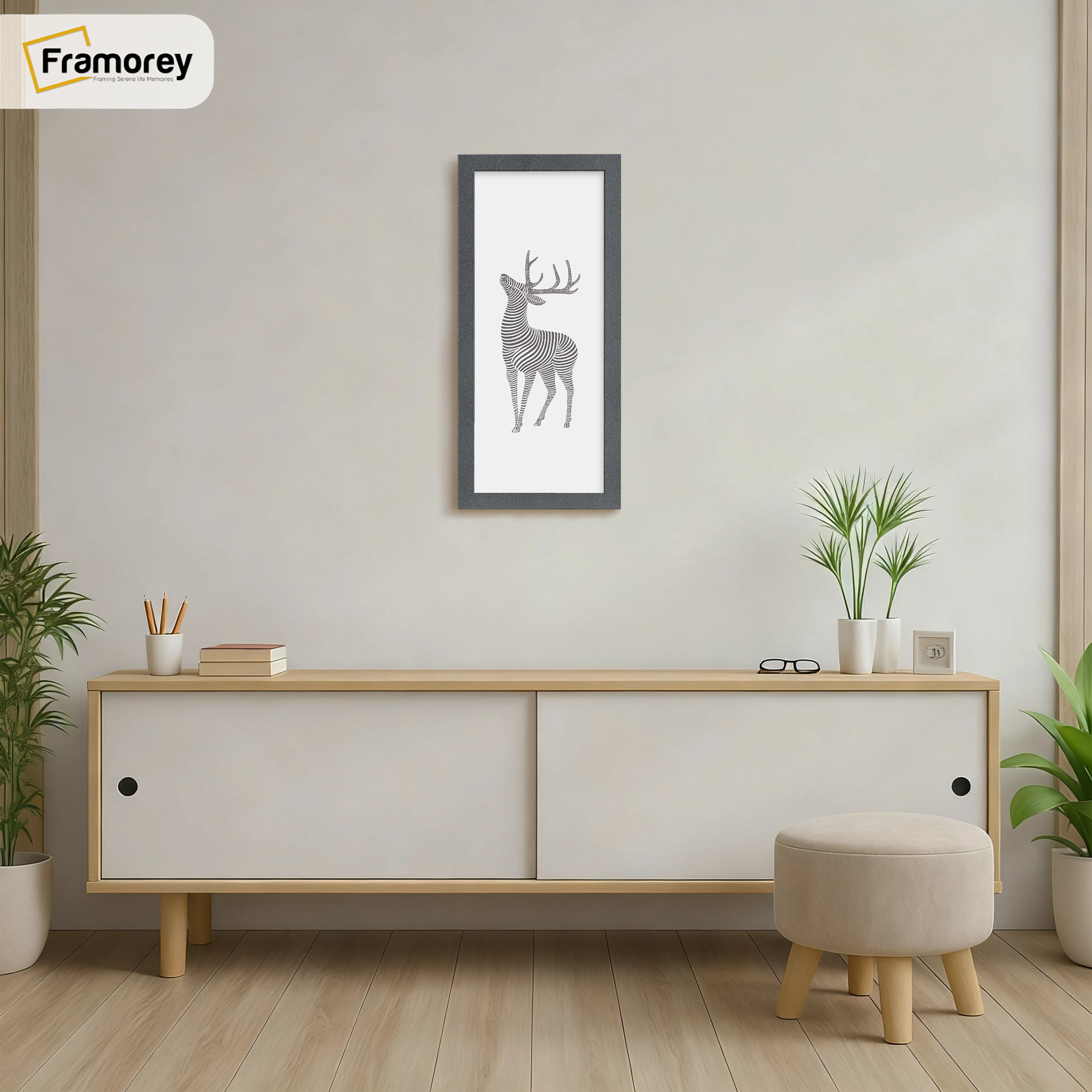 Thin Matt Dark Grey Panoramic Picture Frame Poster Frames